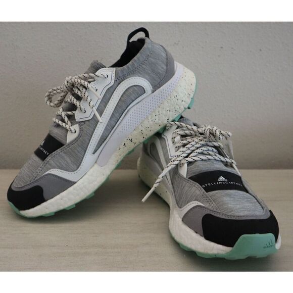adidas x Stella McCartney Women Sz 8 Gray Heather Outdoorboost 2.0 Sneakers - Picture 1 of 15